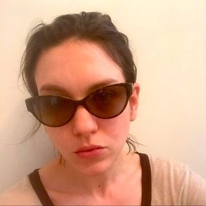 Brown Versace Cat Eye Sunglasses